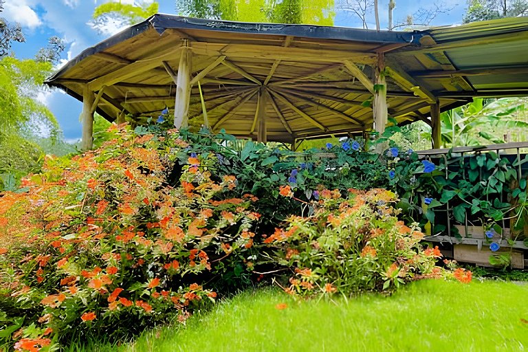 Cabaña completa con cocina en medio de naturaleza