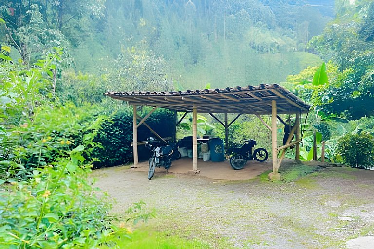 Cabaña completa con cocina en medio de naturaleza